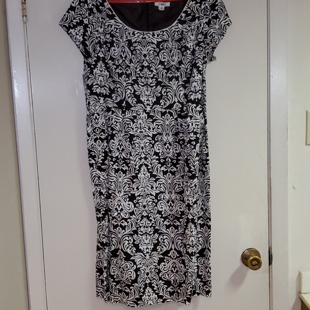 Catos black and white dress
